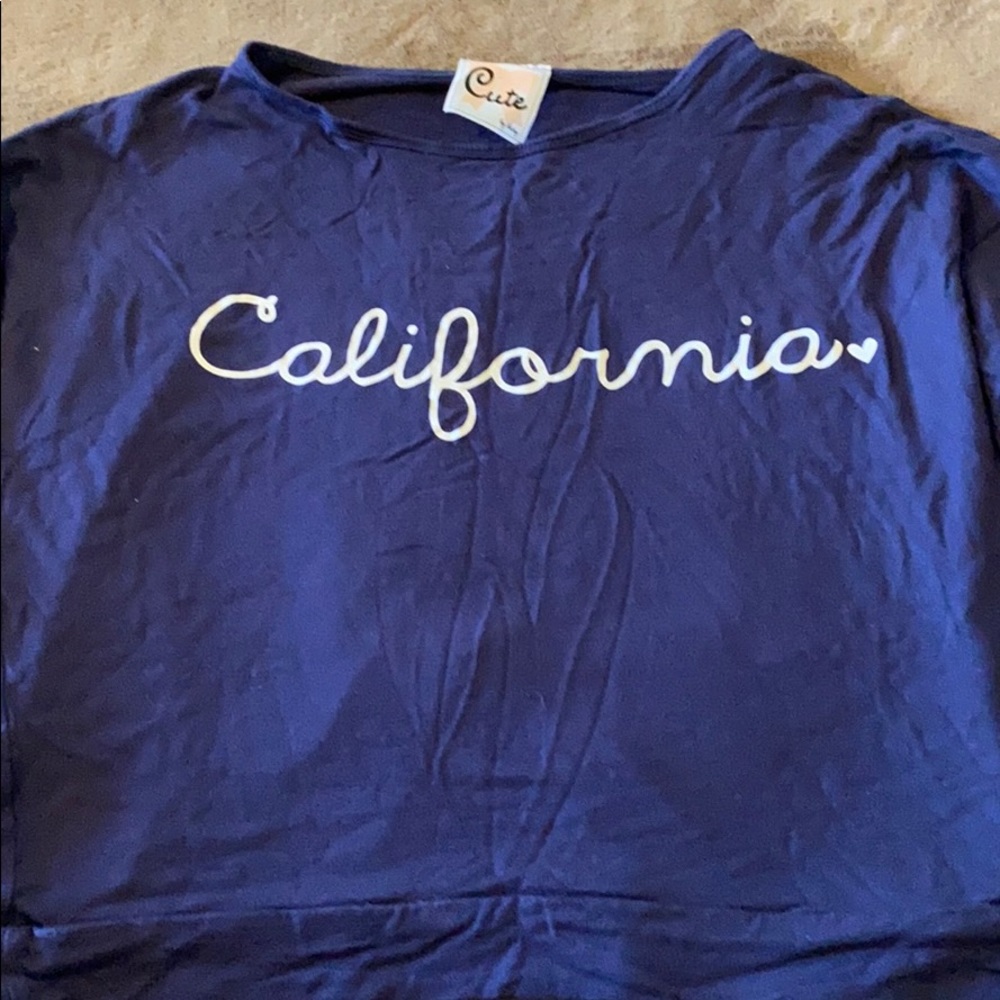 California Off shoulder Sweater